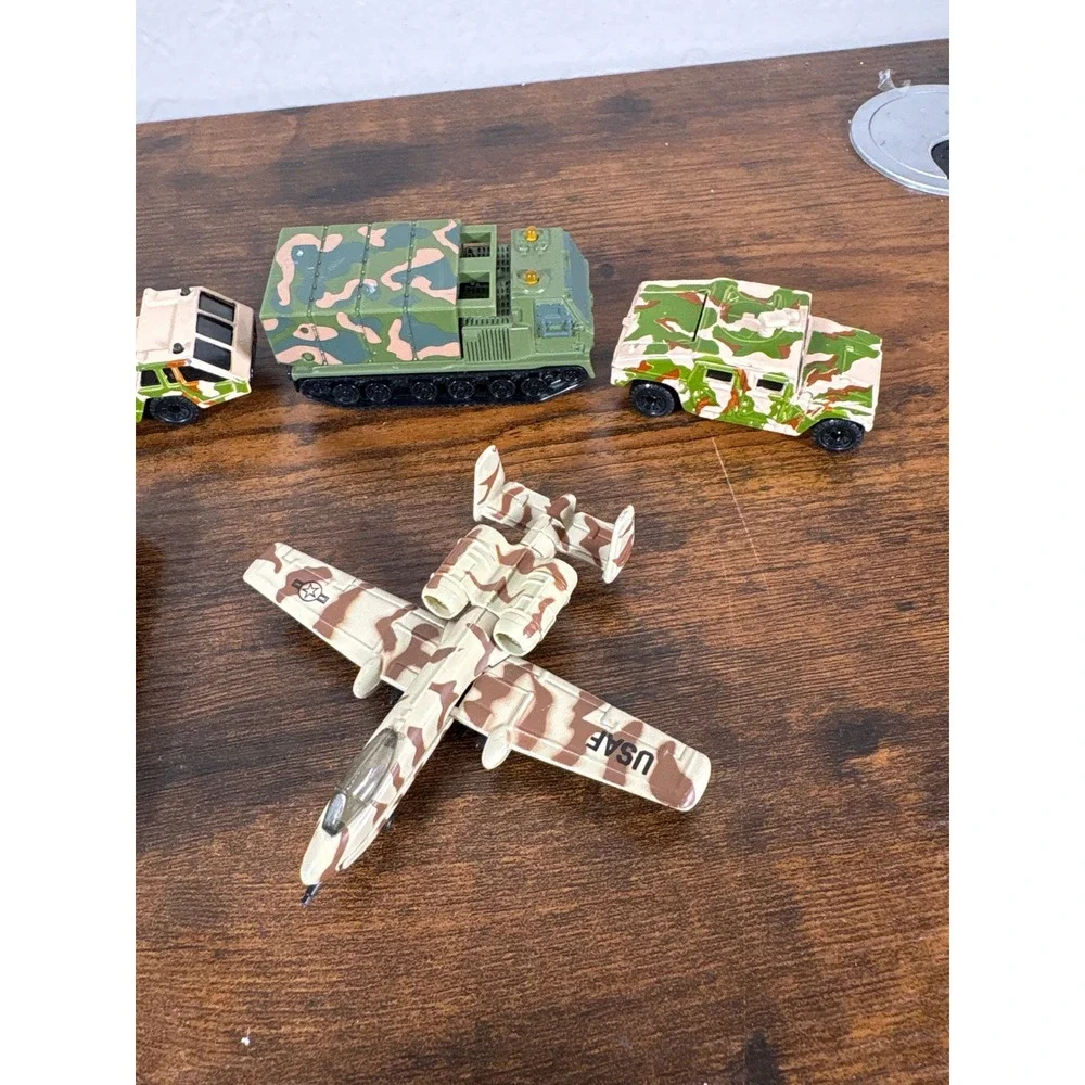 Matchbox Majorette Military Diecast Lot F-117A A-10 Tank Rocket Launcher Camo